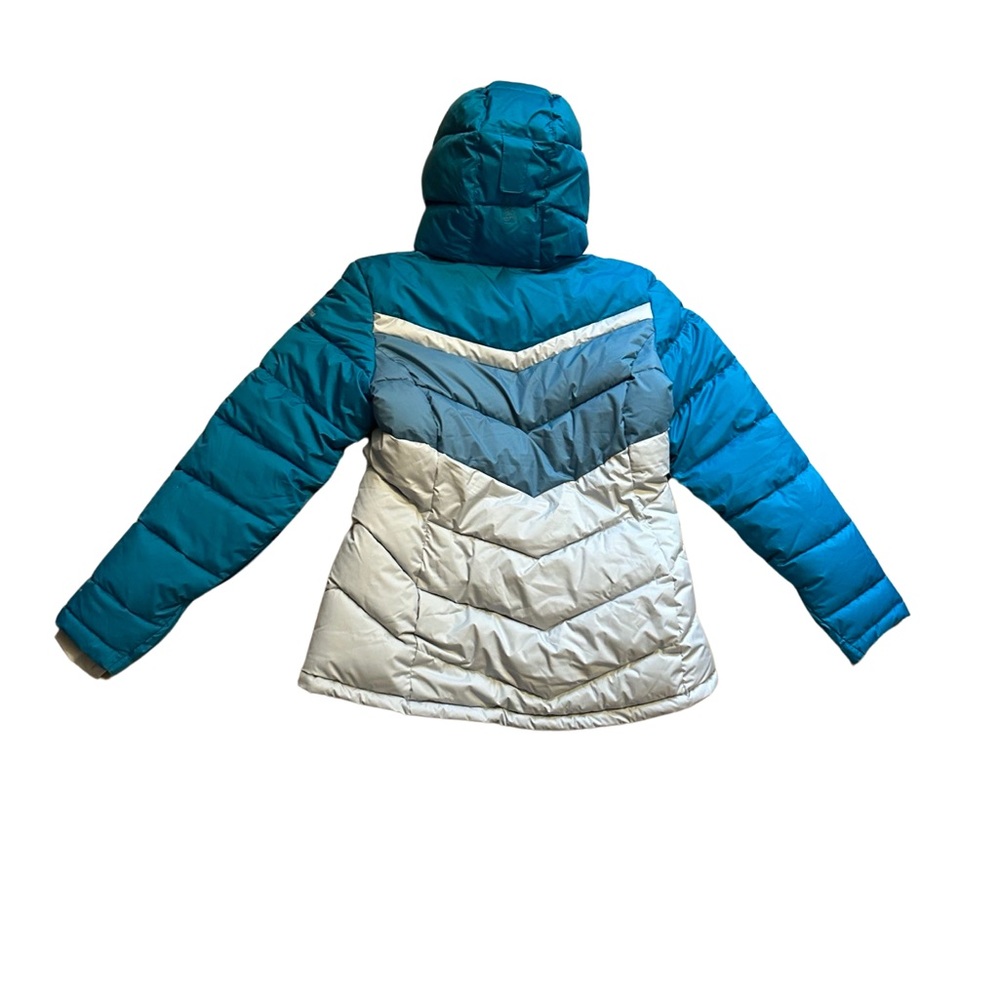 Columbia women’s Ski jacket coat medium teal grey hooded - Picture 5 of 7